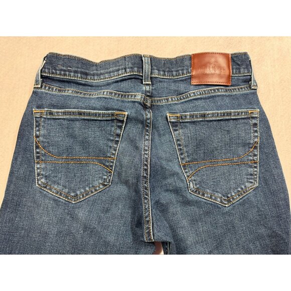 Hollister Classic Straight Epic Flex Dark Wash Blue Denim Jeans Men's Size 29x32 - Picture 4 of 10